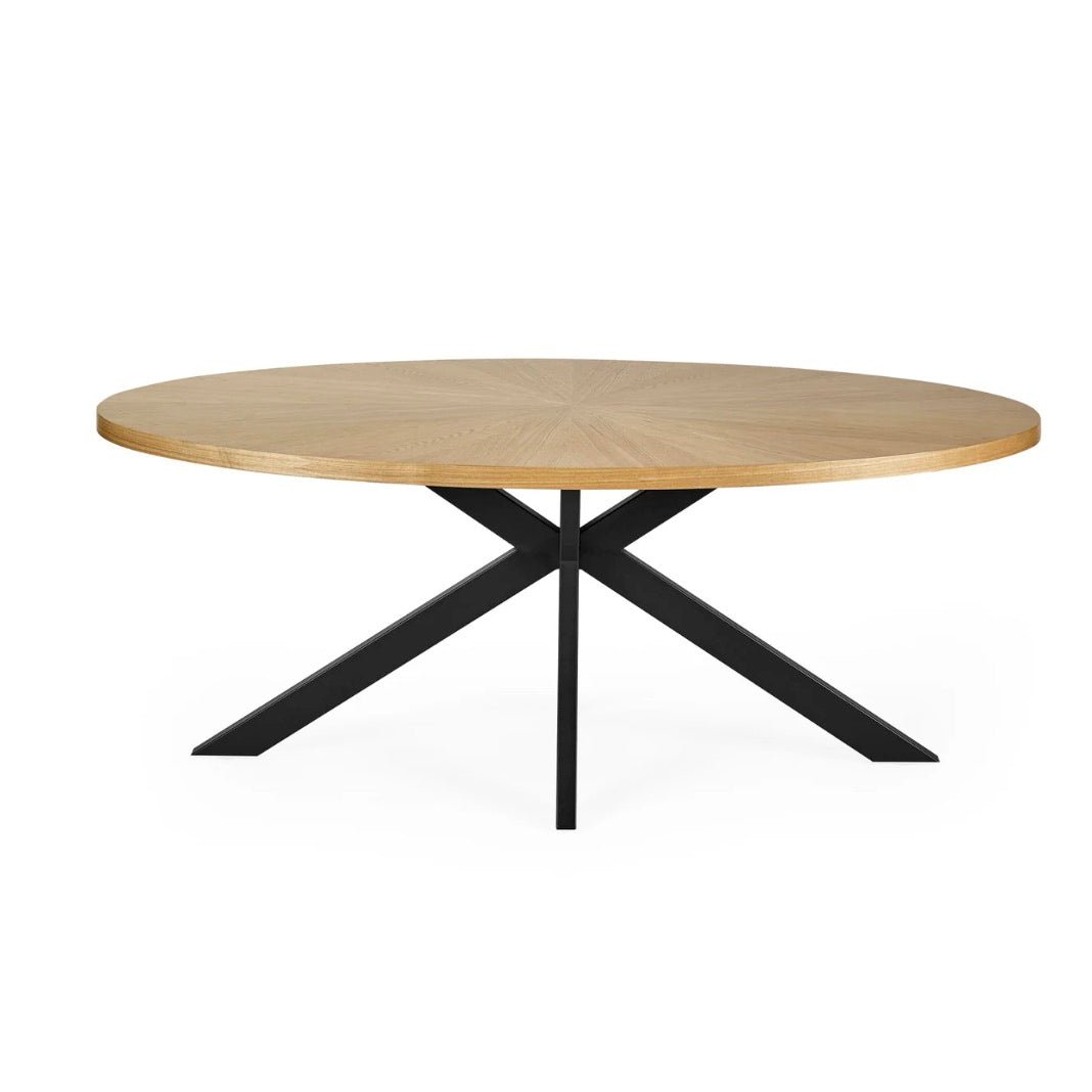 Bondi Oak Oval Dining Table - Seats 4-67 - Duck Barn Interiors