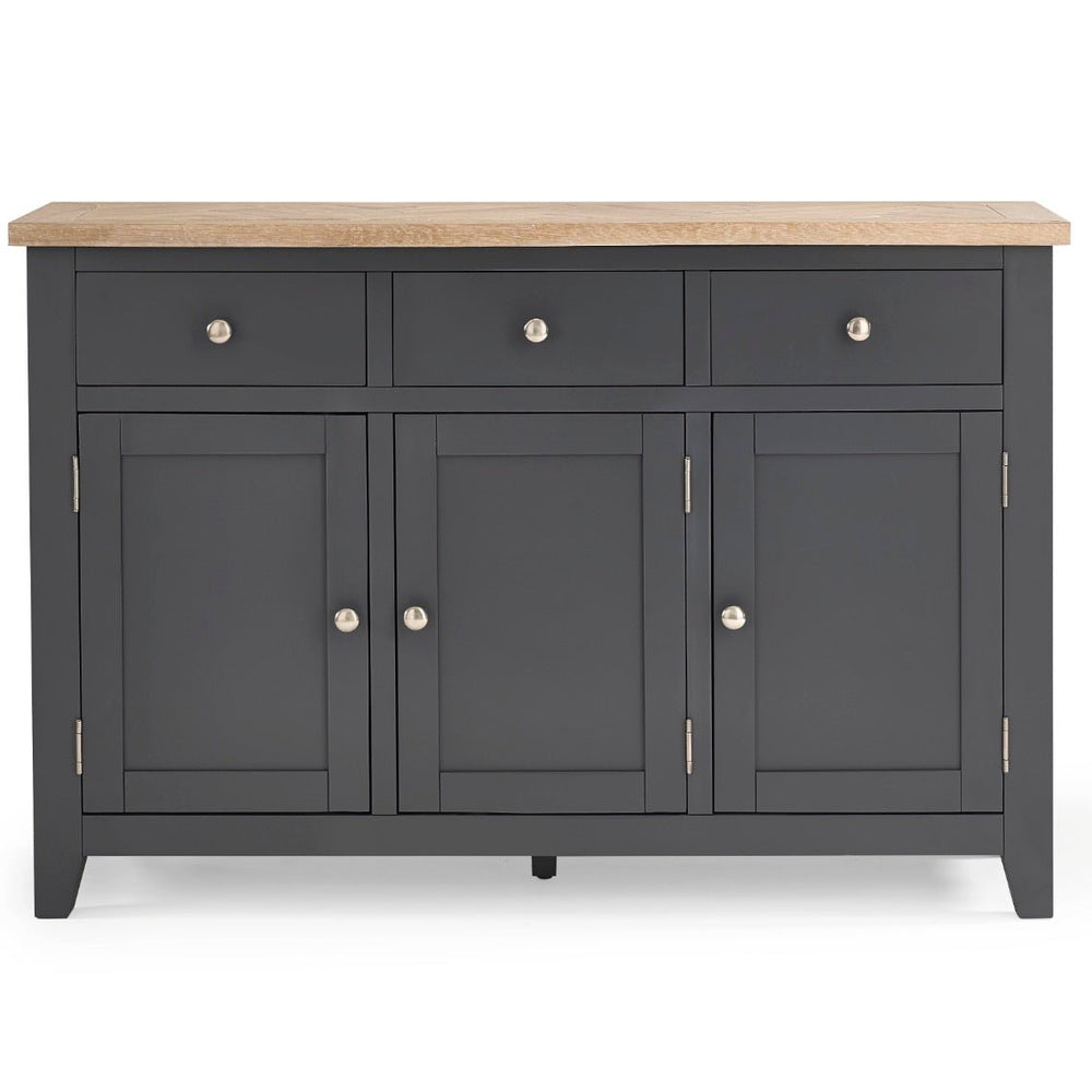 Bordeaux Sideboard with Parquet Top - Dark Grey7 - Duck Barn Interiors