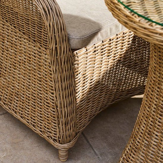 Brayford PE Rattan Bistro Set - Natural8 - Duck Barn Interiors