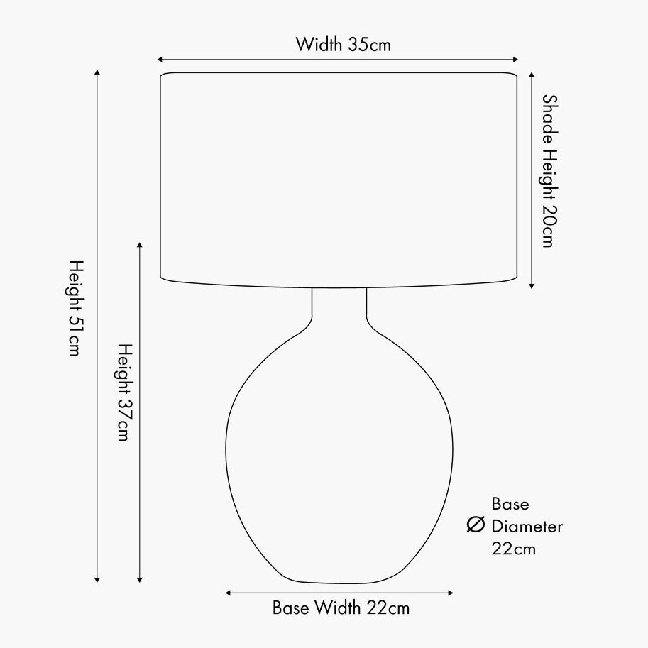 Brera Pimento Table Lamp - Small8 - Duck Barn Interiors