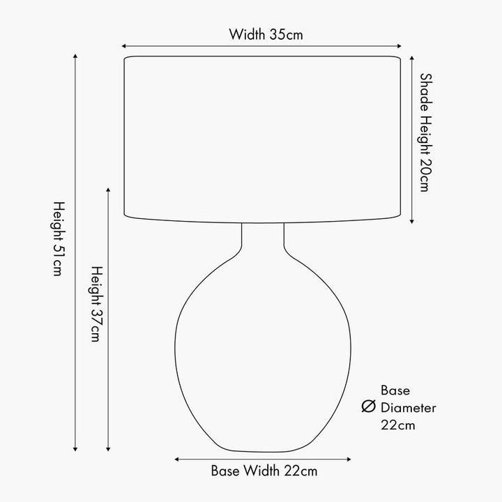 Brera Pimento Table Lamp - Small8 - Duck Barn Interiors