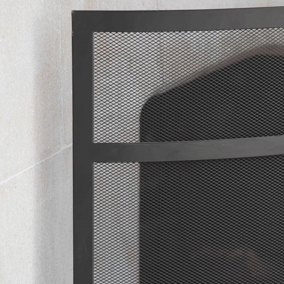 Bretforton Firescreen in Black - Large3 - Duck Barn Interiors