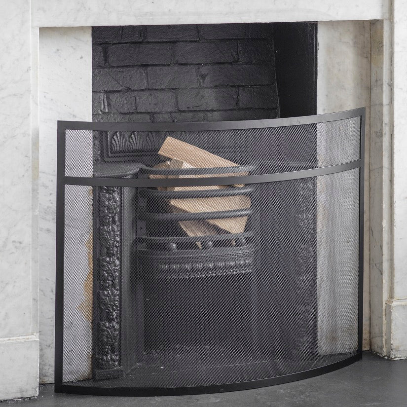 Bretforton Firescreen in Black - Large4 - Duck Barn Interiors
