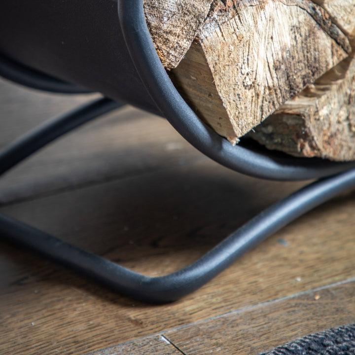 Bronte Log Basket - Black3 - Duck Barn Interiors