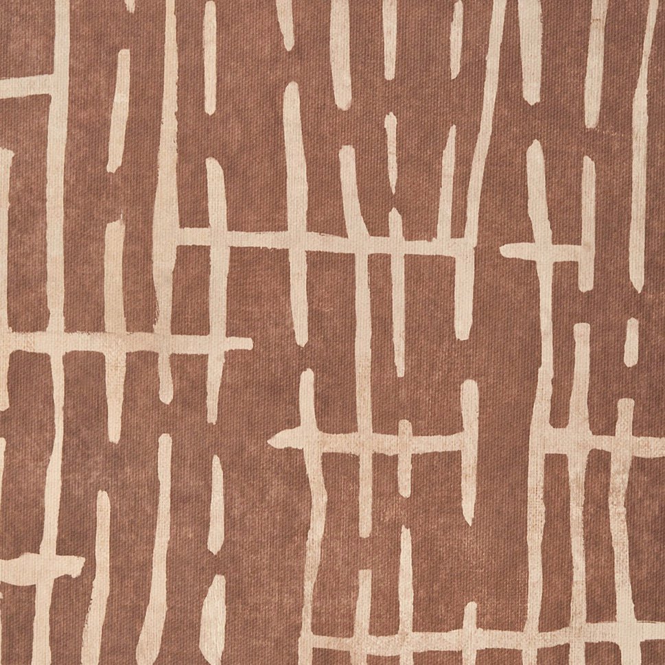 Brown Abstract Design Linen Canvas7 - Duck Barn Interiors