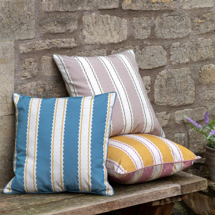 Calivana Cushion - Blue/Ochre5 - Duck Barn Interiors
