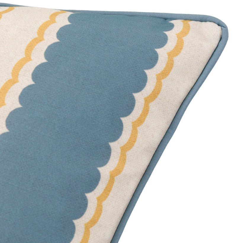 Calivana Cushion - Blue/Ochre7 - Duck Barn Interiors