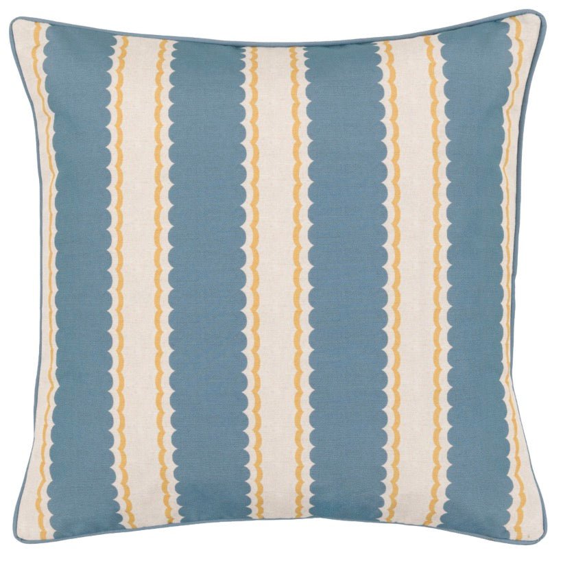 Calivana Cushion - Blue/Ochre8 - Duck Barn Interiors