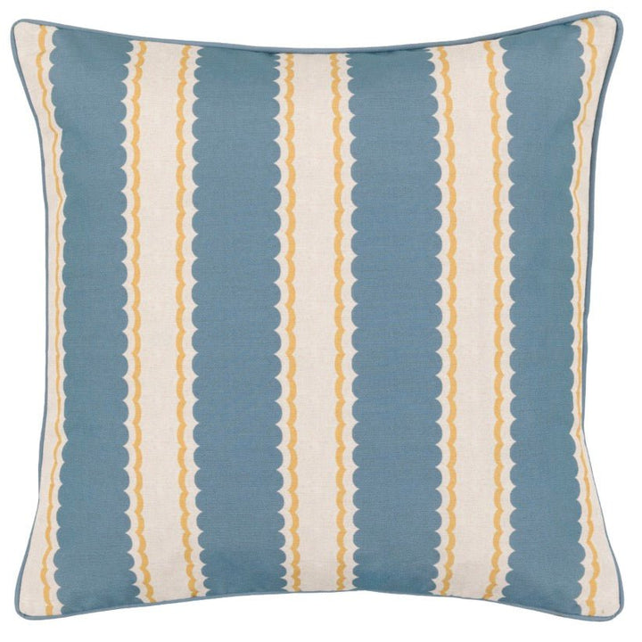 Calivana Cushion - Blue/Ochre8 - Duck Barn Interiors