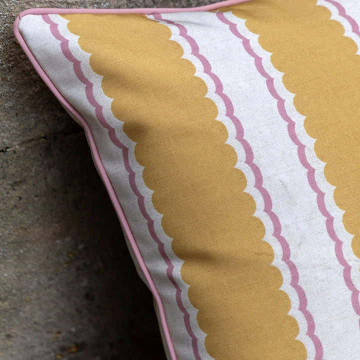 Calivana Outdoor Cushion - Ochre/Pink2 - Duck Barn Interiors