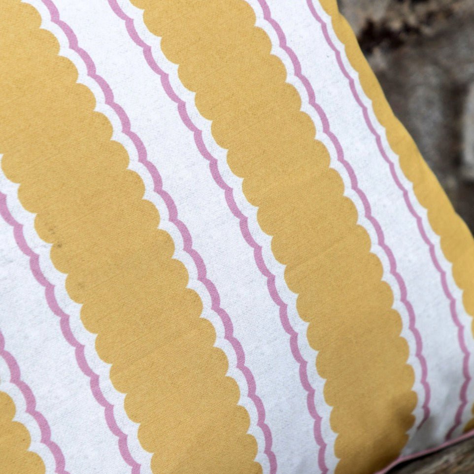 Calivana Outdoor Cushion - Ochre/Pink6 - Duck Barn Interiors