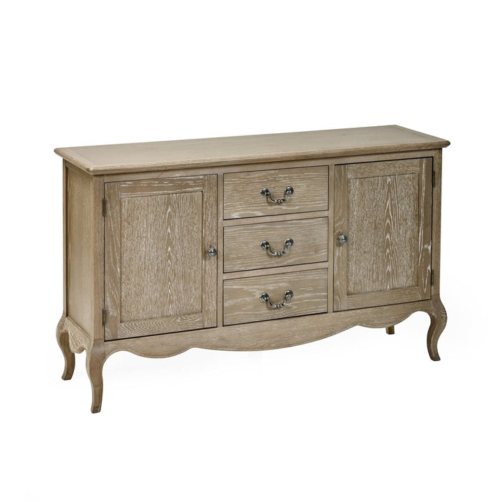 Camille 2 Door 3 Drawer Sideboard - Limed Oak3 - Duck Barn Interiors