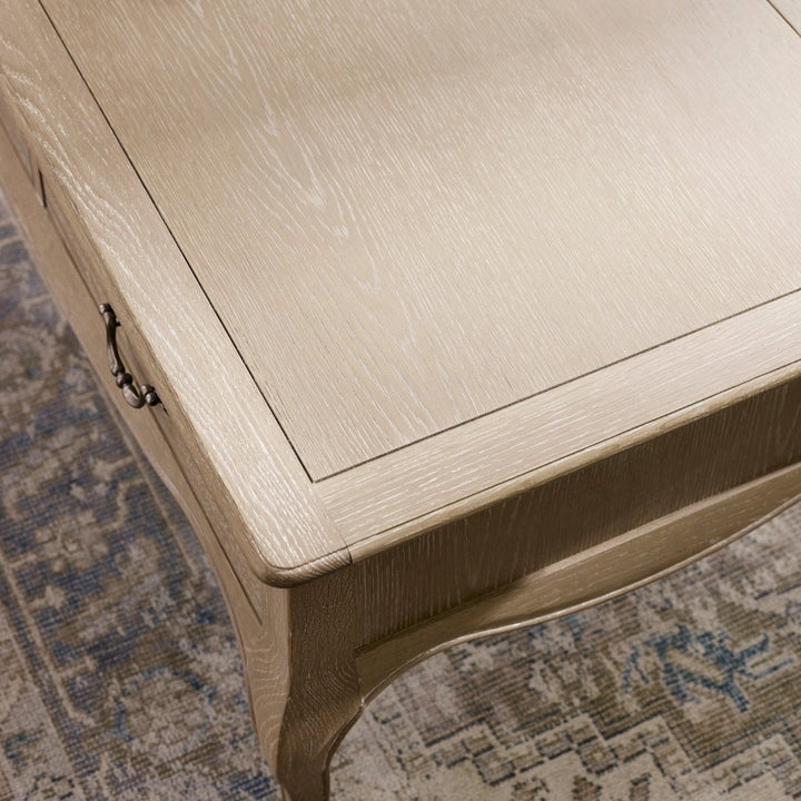Camille 2 Drawer Coffee Table - Limed Oak5 - Duck Barn Interiors