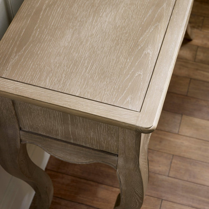 Camille 2 Drawer Console Table - Limed Oak7 - Duck Barn Interiors