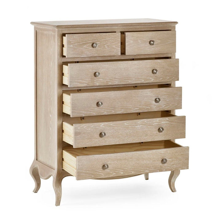 Camille 6 Drawer Chest - Limed Oak3 - Duck Barn Interiors