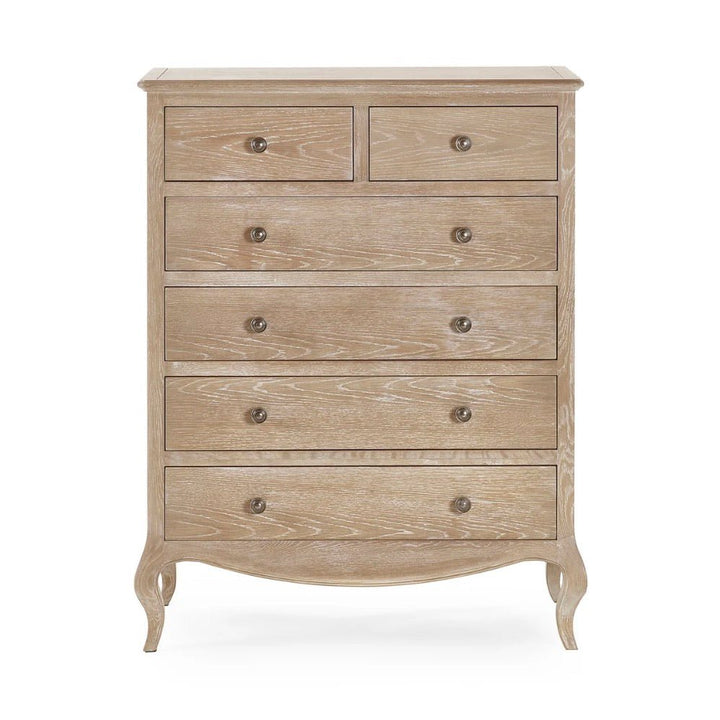 Camille 6 Drawer Chest - Limed Oak1 - Duck Barn Interiors