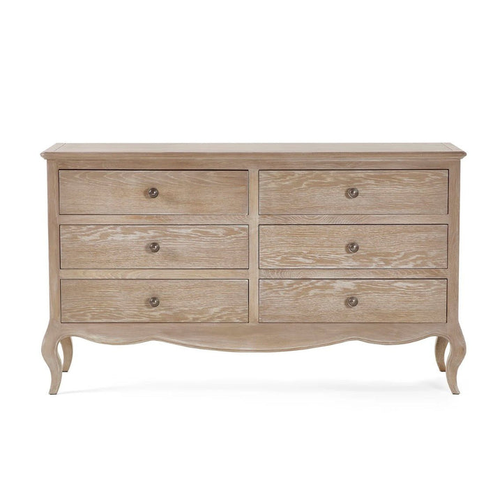 Camille 6 Drawer Wide Chest - Limed Oak1 - Duck Barn Interiors