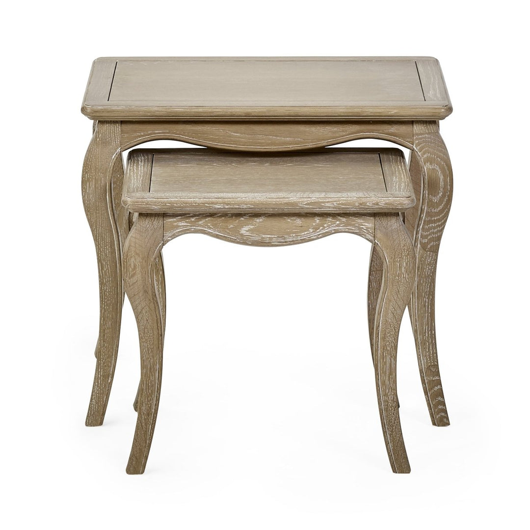 Camille Nest of 2 Tables - Limed Oak8 - Duck Barn Interiors