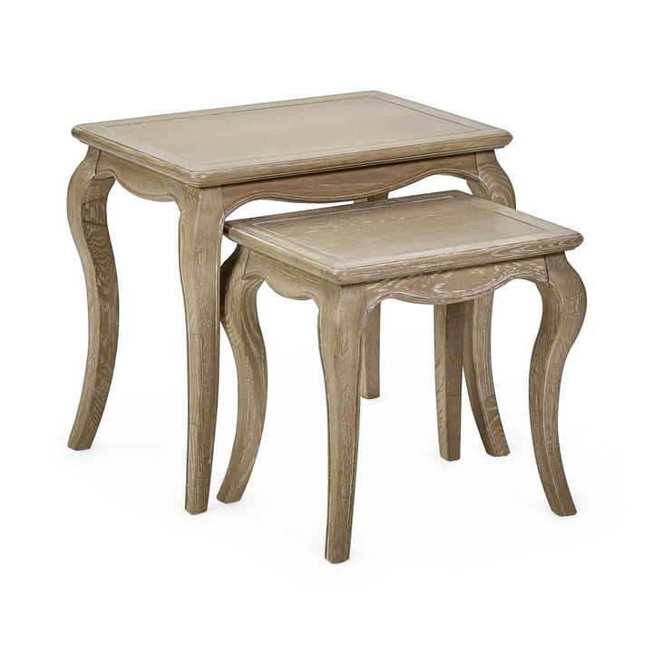 Camille Nest of 2 Tables - Limed Oak6 - Duck Barn Interiors