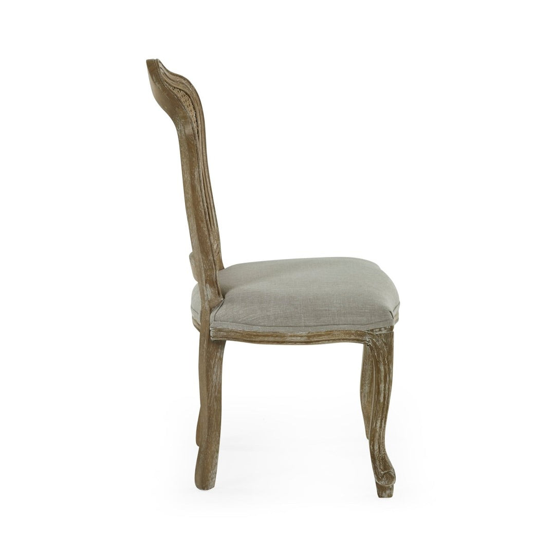 Camille Rattan Dining Chairs - Limed Oak &amp; Oatmeal (Pair)10 - Duck Barn Interiors