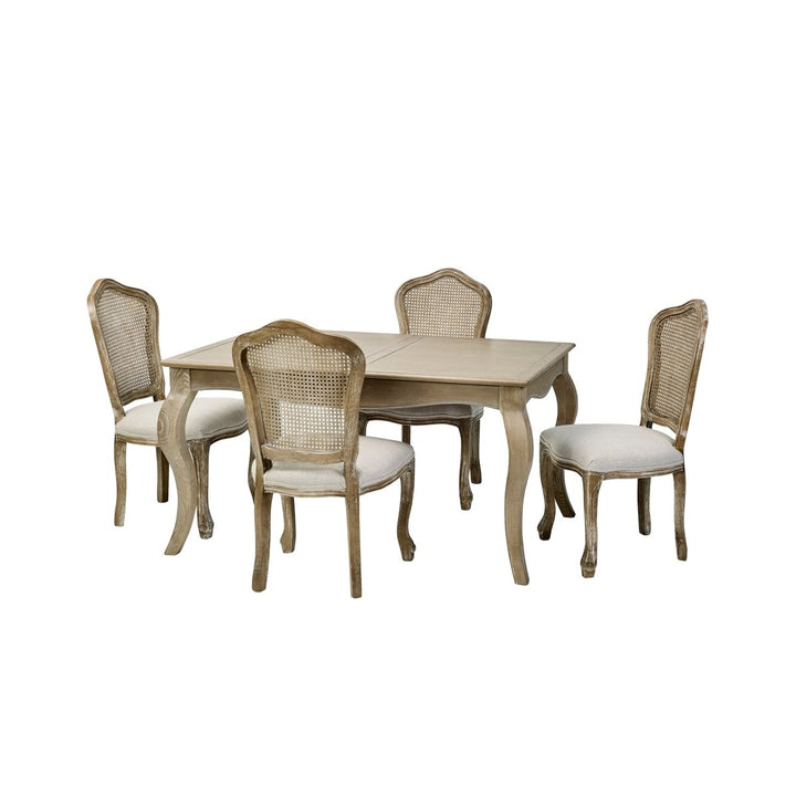 Camille Rectangular Extending Dining Table - Limed Oak15 - Duck Barn Interiors