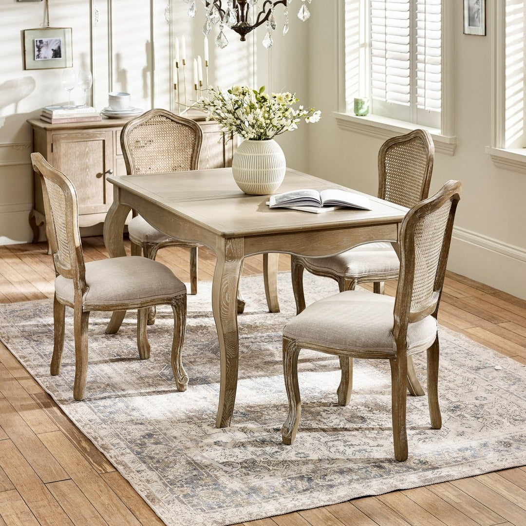 Camille Rectangular Extending Dining Table - Limed Oak10 - Duck Barn Interiors