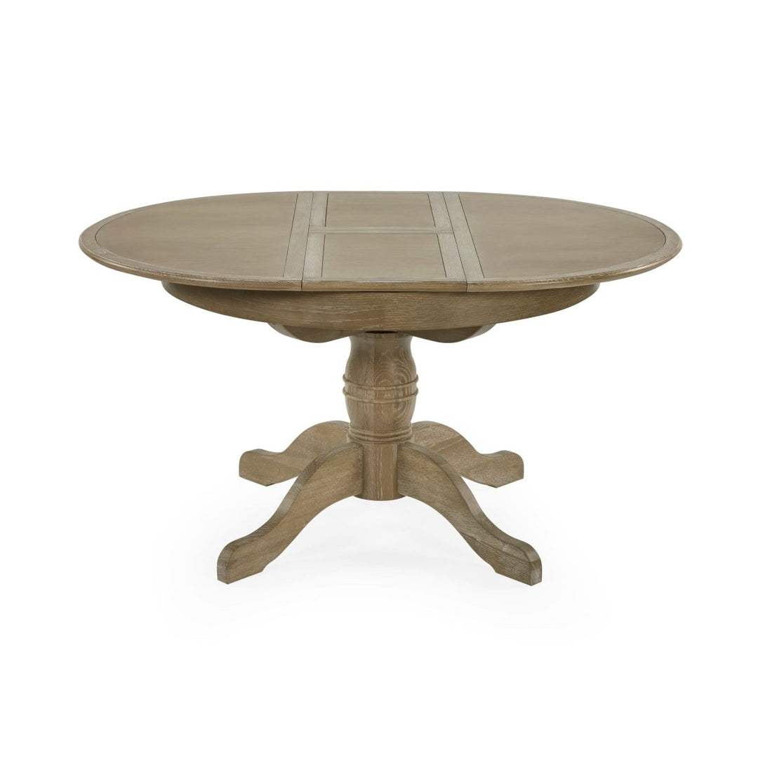 Camille Round Extending Dining Table - Limed Oak11 - Duck Barn Interiors