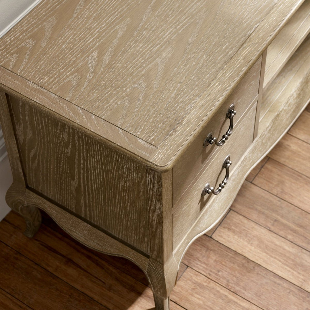 Camille TV Unit - Limed Oak4 - Duck Barn Interiors