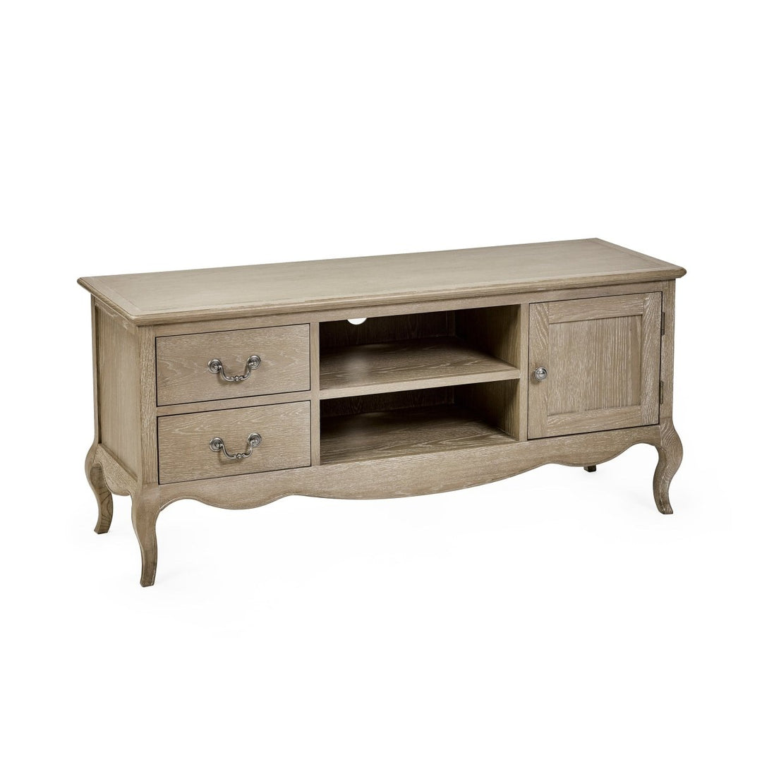 Camille TV Unit - Limed Oak6 - Duck Barn Interiors