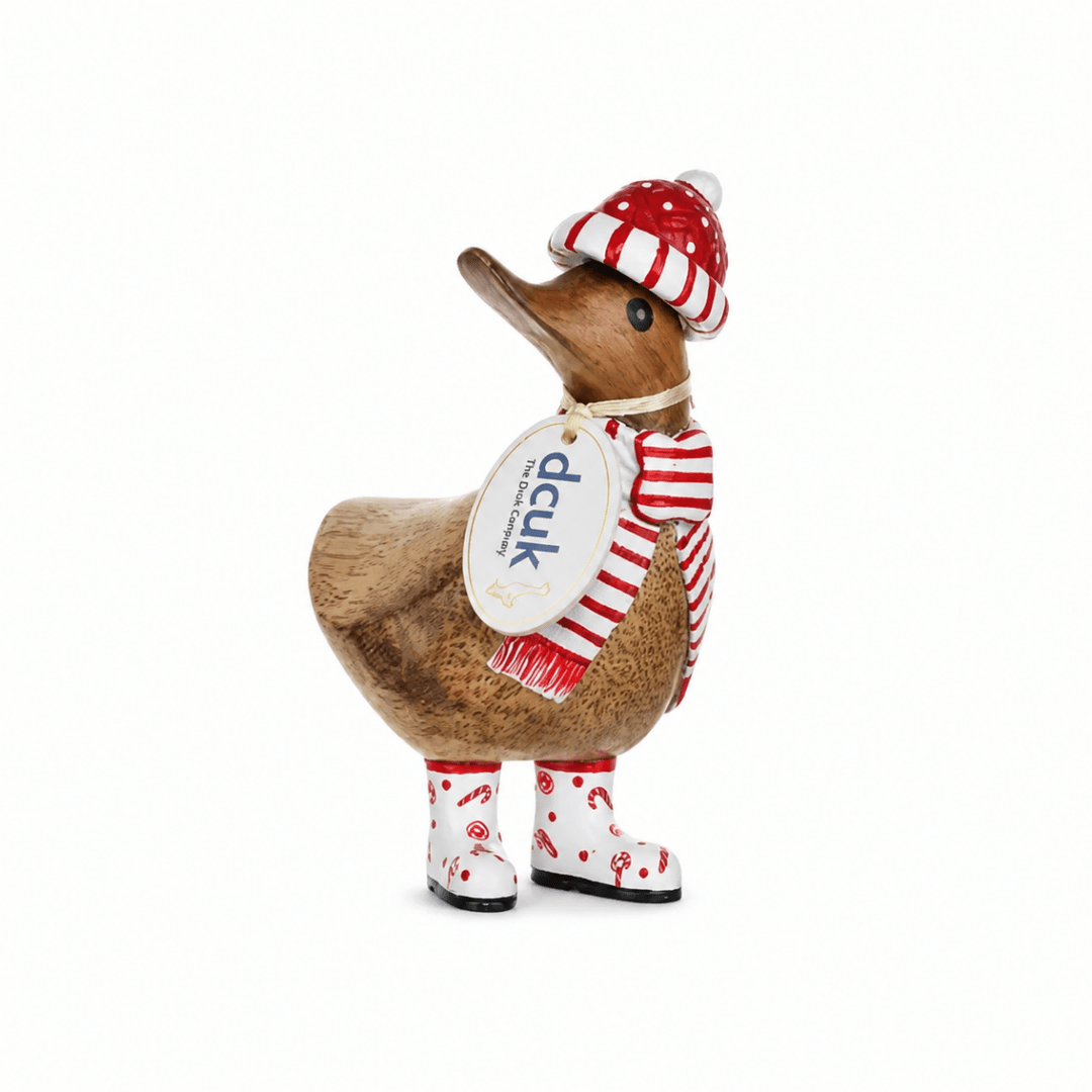 Candy Cane Ducky - Red and White Scarf2 - Duck Barn Interiors