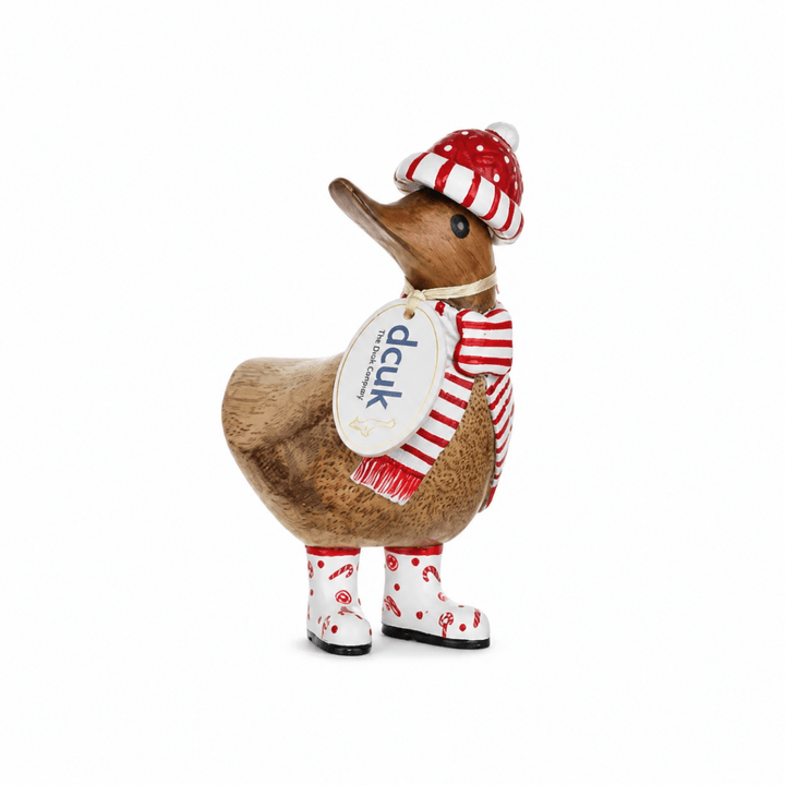 Candy Cane Ducky - Red and White Scarf2 - Duck Barn Interiors