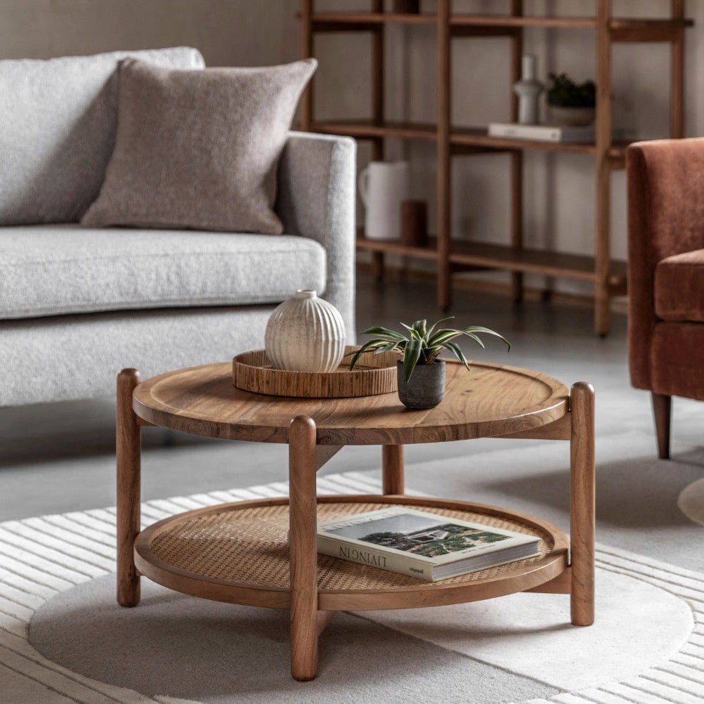 Cannes Round Coffee Table1 - Duck Barn Interiors