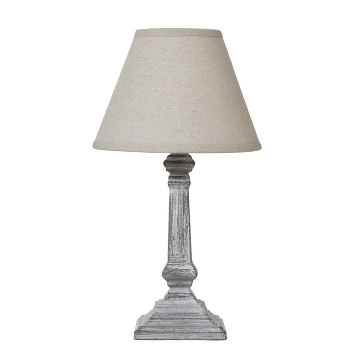 Capsa Column Table Lamp With Linen Shade1 - Duck Barn Interiors