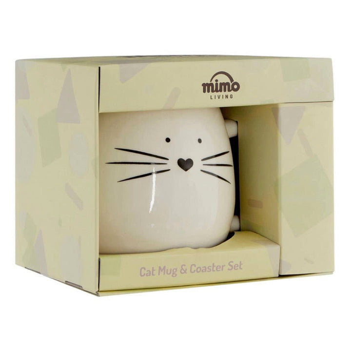 Cat Mug And Coaster4 - Duck Barn Interiors