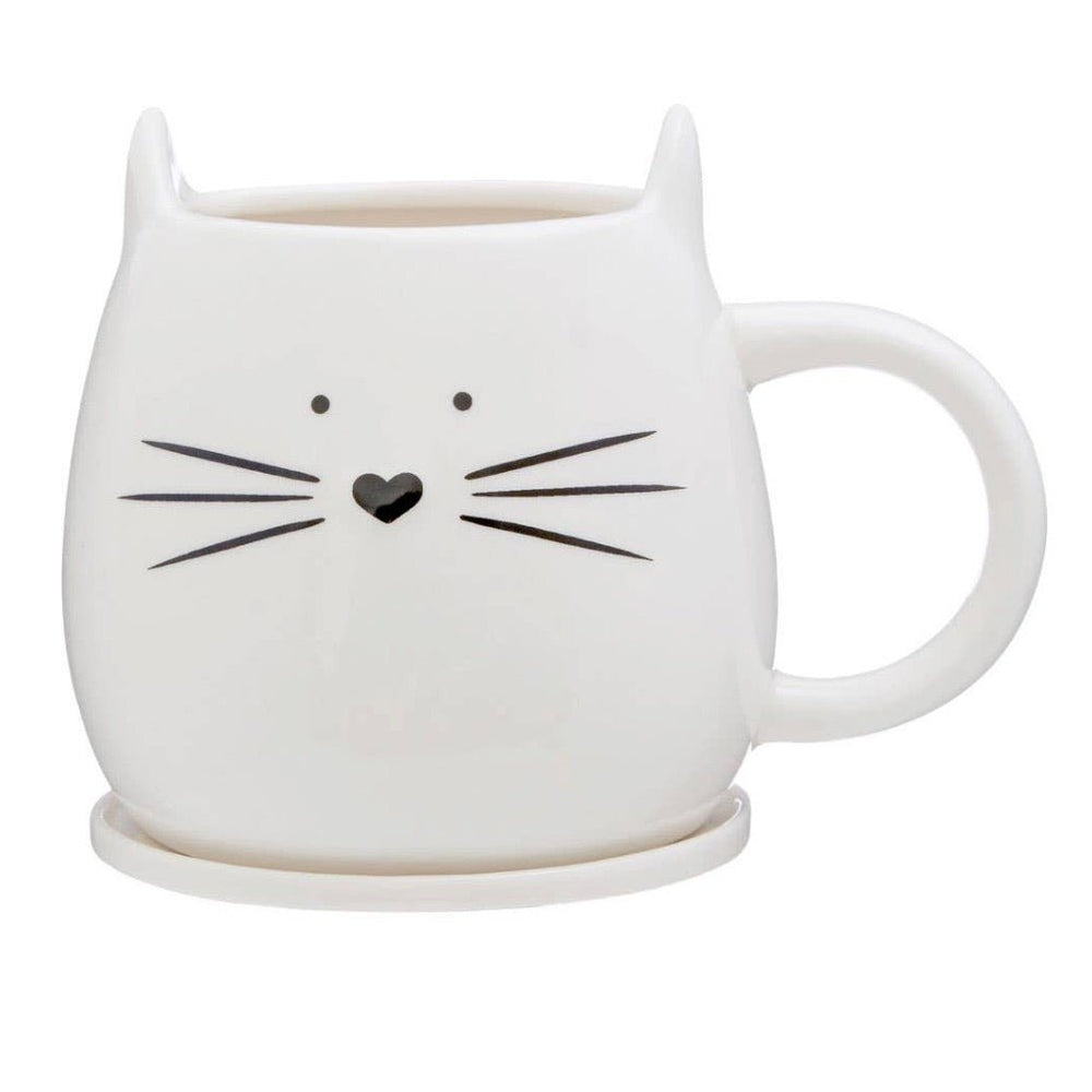 Cat Mug And Coaster1 - Duck Barn Interiors