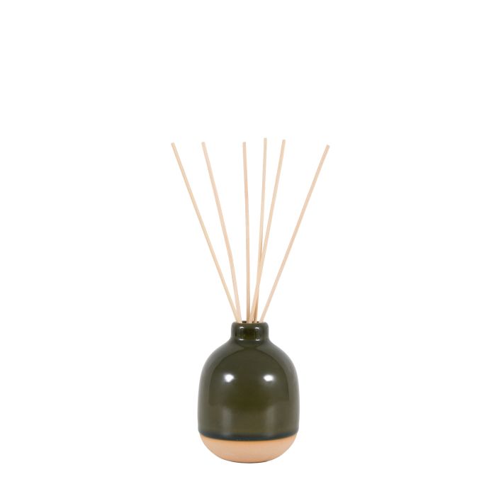 Ceramic Glazed Reed Diffuser 200ml - Olive Tuberose2 - Duck Barn Interiors