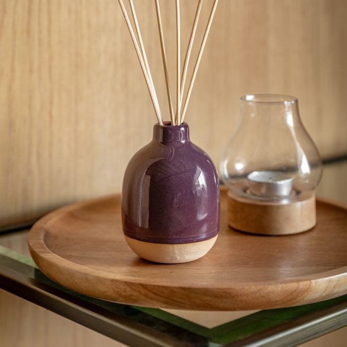 Ceramic Glazed Reed Diffuser 200ml - Oxblood Amber4 - Duck Barn Interiors