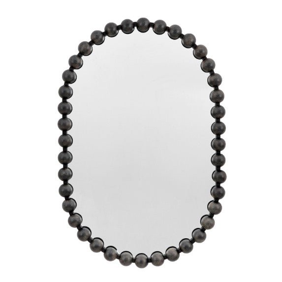 Ceretti Rounded Rectangular Mirror - Black1 - Duck Barn Interiors