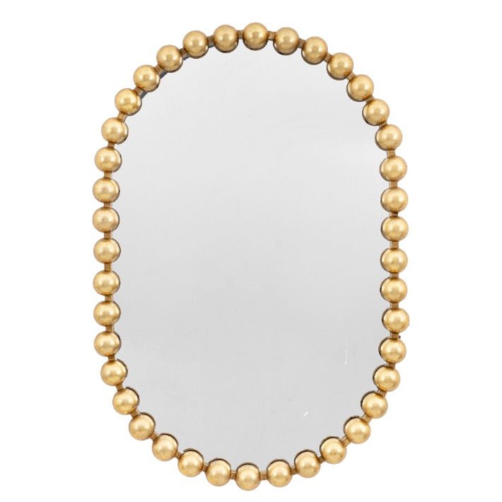 Ceretti Rounded Rectangular Mirror - Gold1 - Duck Barn Interiors