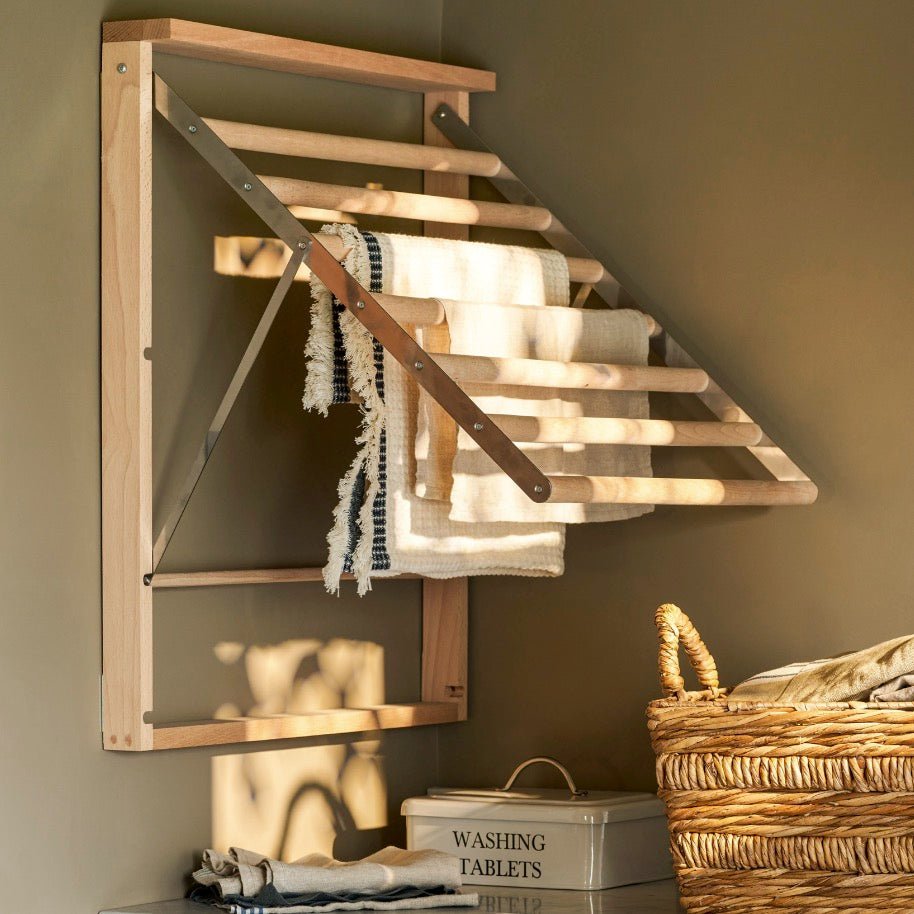 Chalford Wall Clothes Dryer - Beech2 - Duck Barn Interiors