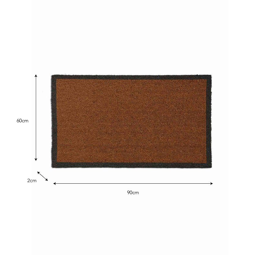 Charcoal Border Doormat - Large3 - Duck Barn Interiors