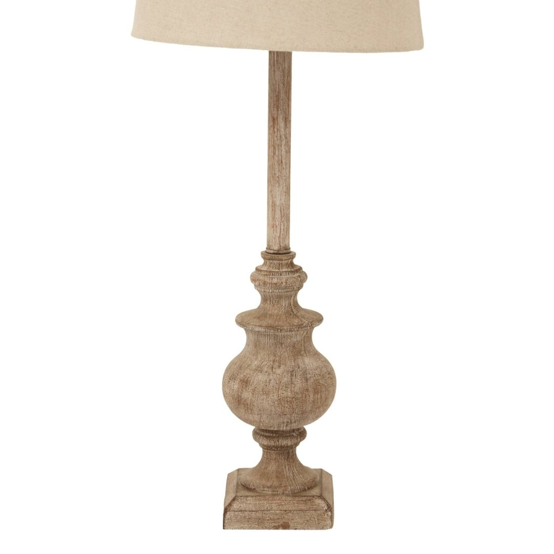 Chiaro Candlestick Table Lamp With Linen Shade3 - Duck Barn Interiors