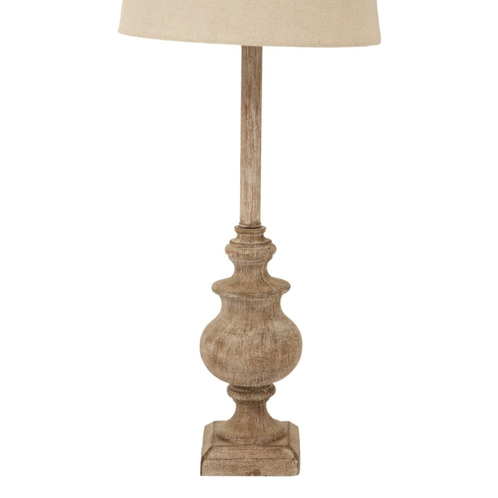 Chiaro Candlestick Table Lamp With Linen Shade3 - Duck Barn Interiors