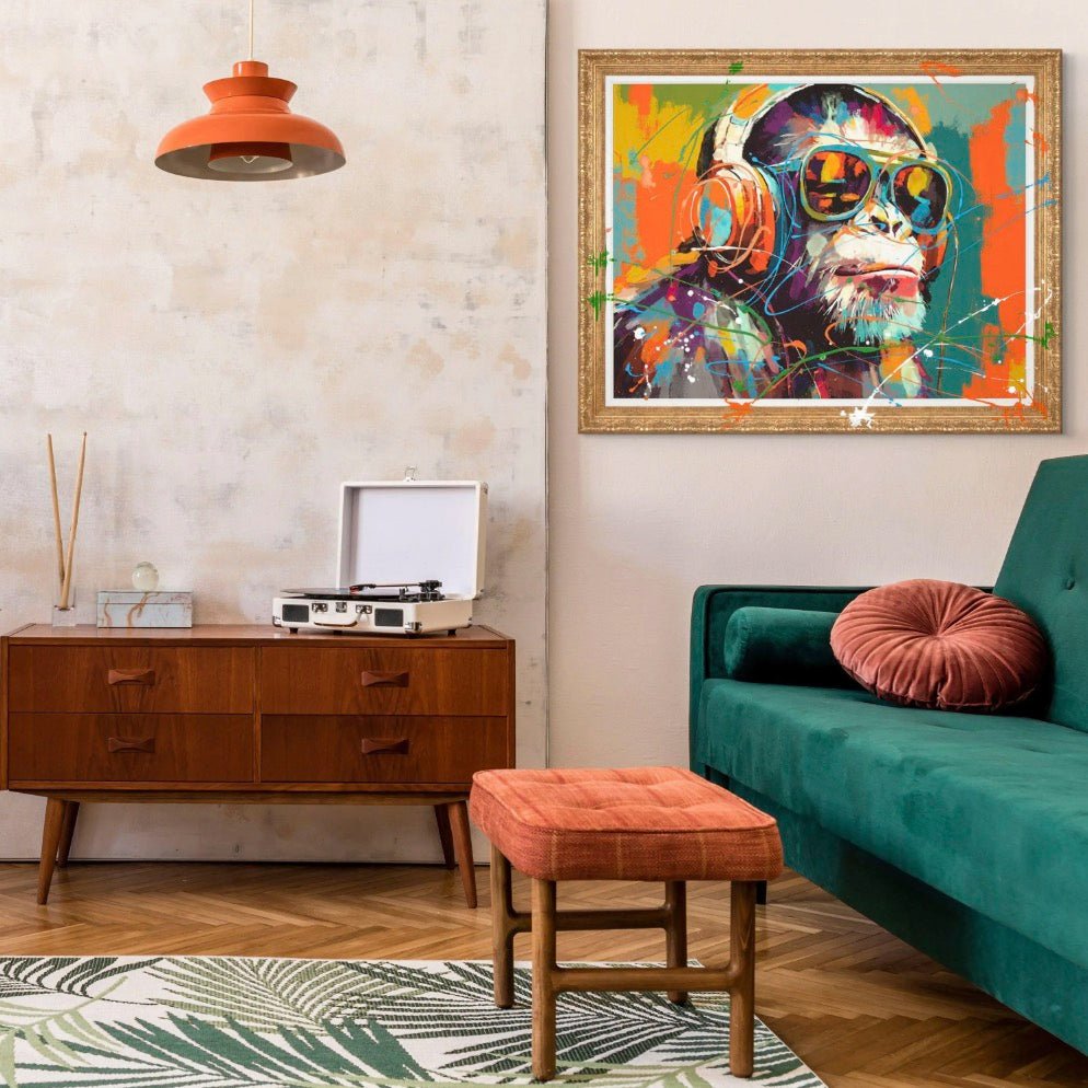 Chillin' Chimp by Sabrina Roscino2 - Duck Barn Interiors