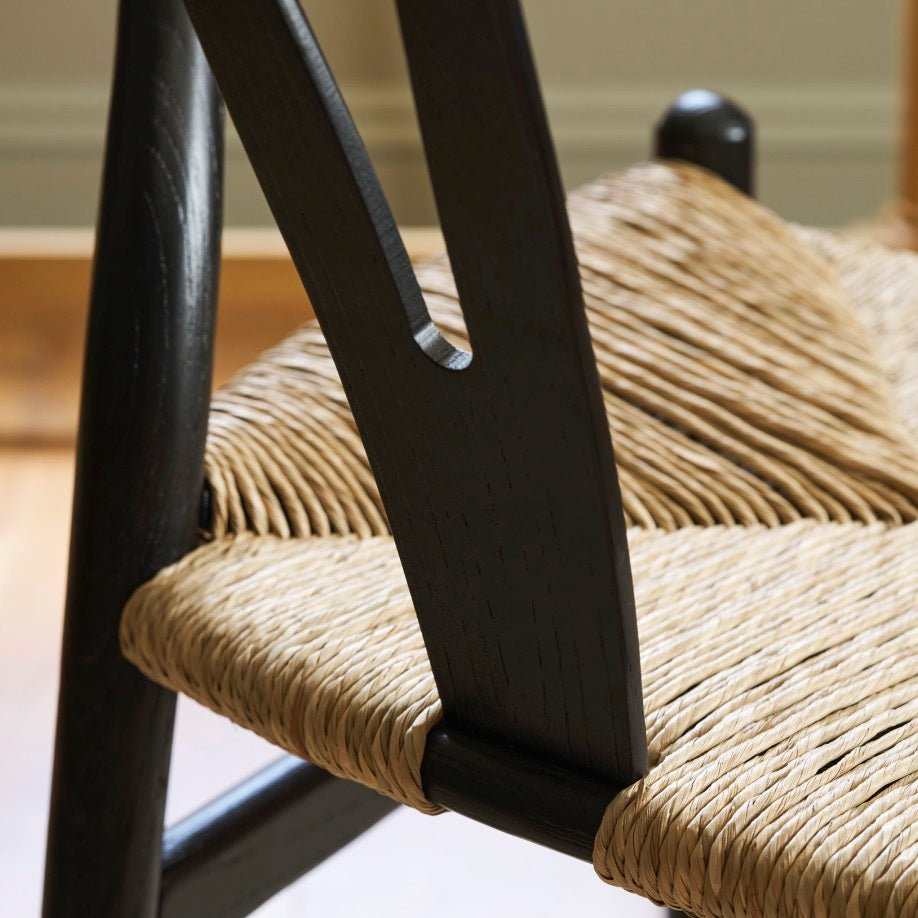 Chilthorne Wishbone Dining Chairs - Black (Set of 2)8 - Duck Barn Interiors