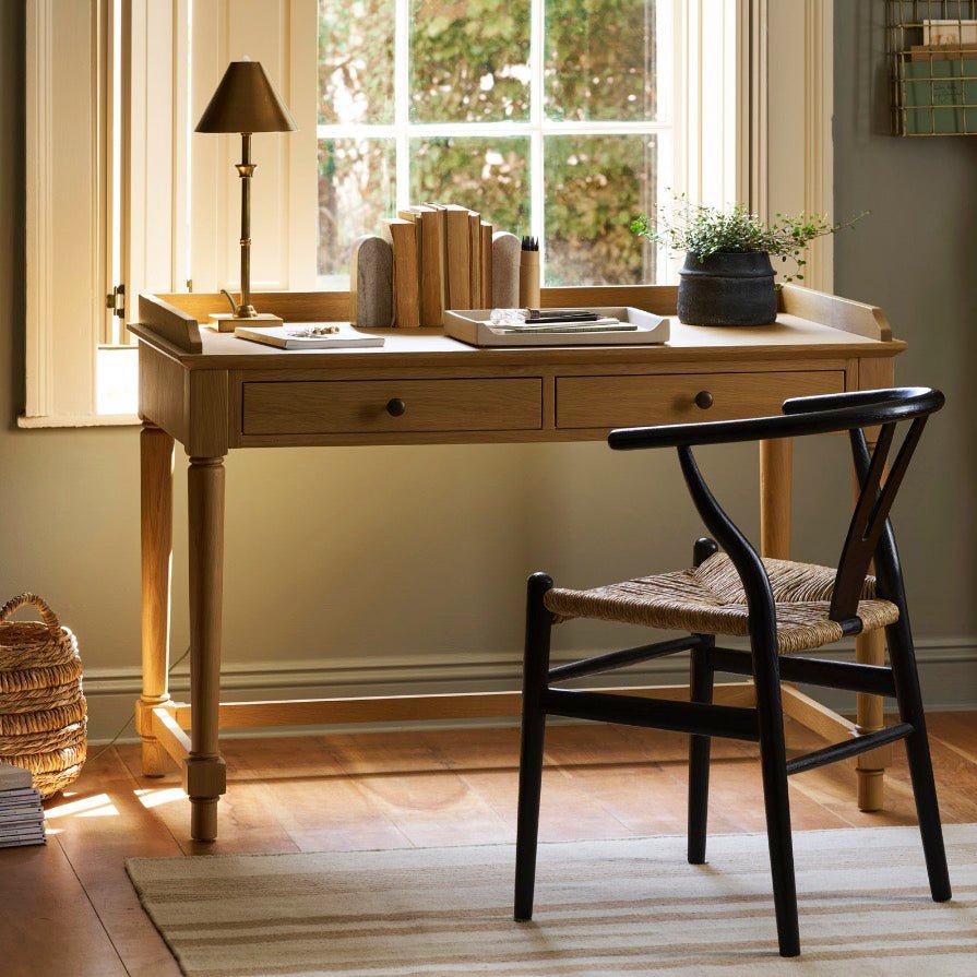 Chilthorne Wishbone Dining Chairs - Black (Set of 2)3 - Duck Barn Interiors