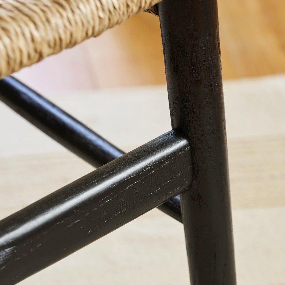 Chilthorne Wishbone Dining Chairs - Black (Set of 2)11 - Duck Barn Interiors