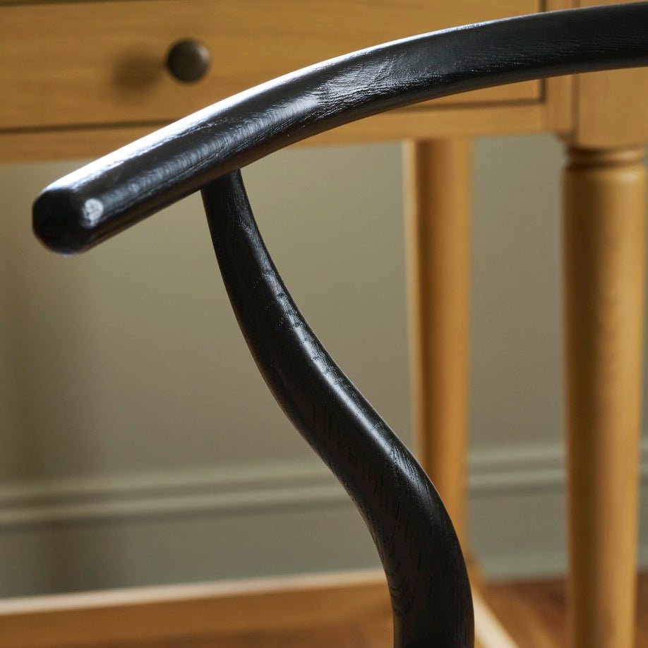 Chilthorne Wishbone Dining Chairs - Black (Set of 2)9 - Duck Barn Interiors