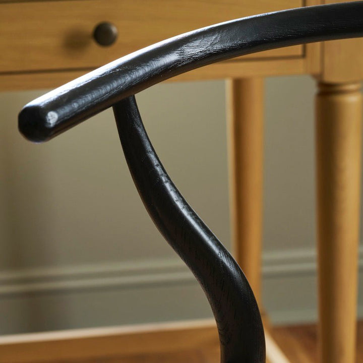 Chilthorne Wishbone Dining Chairs - Black (Set of 2)9 - Duck Barn Interiors