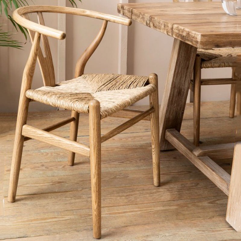 Chilthorne Wishbone Dining Chairs - Natural (Set of 2) - Duck Barn Interiors
